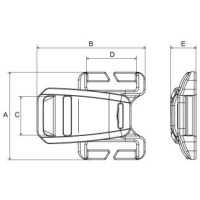 QRC1520 Chest Buckle[Buckles And Ring] NIFCO Sub Photo