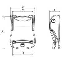 OH-C Cam Buckle[Buckles And Ring] NIFCO Sub Photo