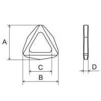 GA10 Triangle Ring[Buckles And Ring] NIFCO Sub Photo