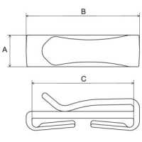 TC Tape Brace Clip[Buckles And Ring] NIFCO Sub Photo