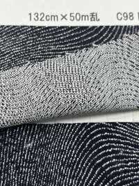 NYK217 Indigo Rope Moiré Jacquard[Textile / Fabric] Yoshiwa Textile Sub Photo