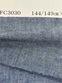 FC3030-B Indigo 30/1 Color Chambray B[Textile / Fabric] Yoshiwa Textile Sub Photo