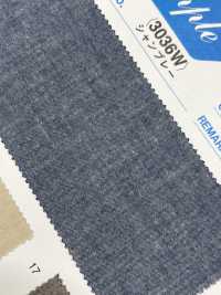 3036W 30/1 Color Chambray With Washer Finish[Textile / Fabric] Yoshiwa Textile Sub Photo