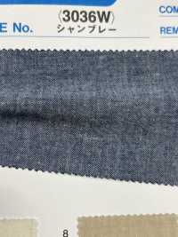 3036W 30/1 Color Chambray With Washer Finish[Textile / Fabric] Yoshiwa Textile Sub Photo