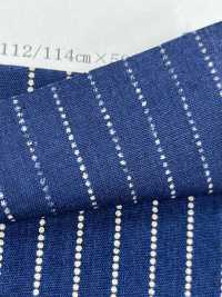 PMM2280-dotstripe Chambray Discharge Print Dot Stripe[Textile / Fabric] Yoshiwa Textile Sub Photo