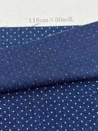 P2280-pindot Chambray Discharge Print Pin Dot[Textile / Fabric] Yoshiwa Textile Sub Photo