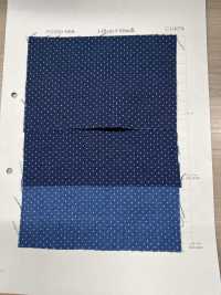 P2280-pindot Chambray Discharge Print Pin Dot[Textile / Fabric] Yoshiwa Textiles Sub Photo