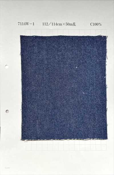 7114W Color Denim Washer Finish Navy 14oz