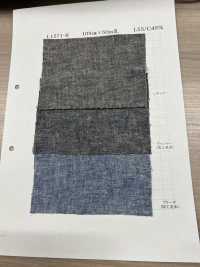 L1571R Cotton Linen Indigo Dungaree[Textile / Fabric] Yoshiwa Textiles Sub Photo