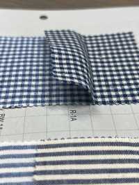 4050 Indigo Gingham Check Stripe[Textile / Fabric] Yoshiwa Textile Sub Photo