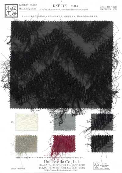 KKF7171-H-4 Indian Cut Jacquard, Zigzag