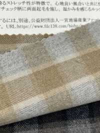 46213 <Mona Luce> Yarn-dyed 2-way Twill Block Check[Textile / Fabric] SUNWELL Sub Photo