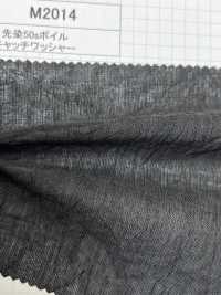 M2014 Yarn Dyed 50 Thread Voile Catch Washer Processing[Textile / Fabric] Kumoi Beauty Sub Photo