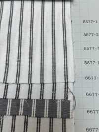 6677 Cotton Rail Stripe (Monotone)[Textile / Fabric] Yoshiwa Textile Sub Photo