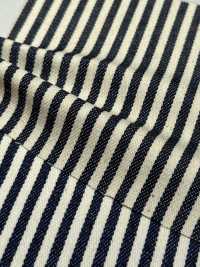 W1027-4 Cotton Bold Stripe Denim[Textile / Fabric] Yoshiwa Textile Sub Photo