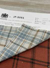 JP-5051 10/1 Slub Vintage Twill Check[Textile / Fabric] Kuwamura Fiber Sub Photo