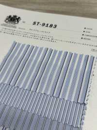 ST-9183 80/2 Blue Stripe[Textile / Fabric] Kuwamura Fiber Sub Photo