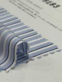 ST-9183 80/2 Blue Stripe[Textile / Fabric] Kuwamura Fiber Sub Photo