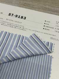 ST-9183 80/2 Blue Stripe[Textile / Fabric] Kuwamura Fiber Sub Photo