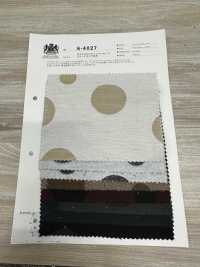 K-4027 Double Cross Dot Jacquard Suede Touch Fuzzy[Textile / Fabric] Kuwamura Textile Sub Photo