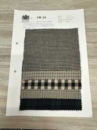 CW-16 Cotton Wool Twill Check/W Fuzzy Processing[Textile / Fabric] Kuwamura Fiber Sub Photo