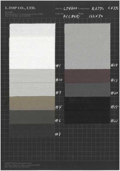 LT4600 Rayon Cotton Kersey Lining