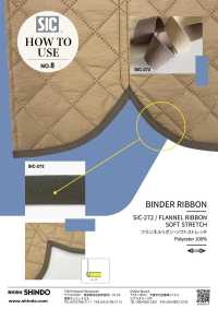 SIC-272 Flannel Ribbon/soft Stretch[Ribbon Tape Cord] SHINDO(SIC) Sub Photo