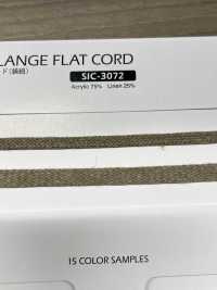 SIC-3072 Linen Melange Flat Cord(Bag String)[Ribbon Tape Cord] SHINDO(SIC) Sub Photo