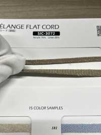 SIC-3072 Linen Melange Flat Cord(Bag String)[Ribbon Tape Cord] SHINDO(SIC) Sub Photo