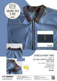 SIC-5568 Circular Interlock Knitting Stretch Knit Tape[Ribbon Tape Cord] SHINDO(SIC) Sub Photo