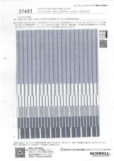 35483 Cordot Organics® Lawn Dobby Stripe
