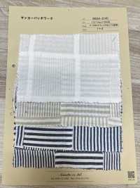 INDIA-2145 Seersucker Patchwork[Textile / Fabric] ARINOBE CO., LTD. Sub Photo