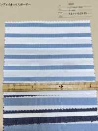 3361 Indigo Oxford Horizontal Stripes[Textile / Fabric] ARINOBE CO., LTD. Sub Photo