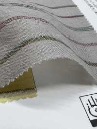 35476 Yarn Dyed 30 Single Thread Cotton/linen Multi-stripe[Textile / Fabric] SUNWELL Sub Photo