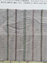 35476 Yarn Dyed 30 Single Thread Cotton/linen Multi-stripe[Textile / Fabric] SUNWELL Sub Photo