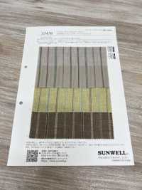 35476 Yarn Dyed 30 Single Thread Cotton/linen Multi-stripe[Textile / Fabric] SUNWELL Sub Photo