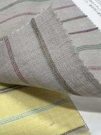 35476 Yarn Dyed 30 Single Thread Cotton/linen Multi-stripe[Textile / Fabric] SUNWELL Sub Photo