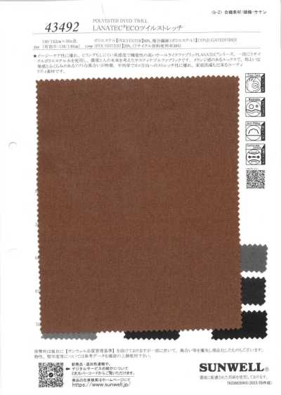 43492 LANATEC® ECO Twill Stretch