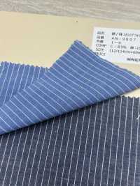 AN-9007 Linen Striped Washer Processing[Textile / Fabric] ARINOBE CO., LTD. Sub Photo