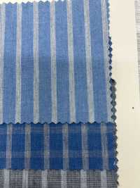 A-1739 Top Melange Stripe Check[Textile / Fabric] ARINOBE CO., LTD. Sub Photo