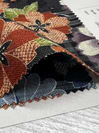 83057 Uneven Thread Cloth Manyofu Kasuri With Cherry Blossoms[Textile / Fabric] VANCET Sub Photo