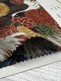 83059 Uneven Thread Cloth Manyofu Kikutsuru[Textile / Fabric] VANCET Sub Photo