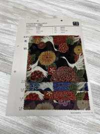 83059 Uneven Thread Cloth Manyofu Kikutsuru[Textile / Fabric] VANCET Sub Photo