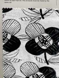 850415 Linen Linen Canvas Brush Flower[Textile / Fabric] VANCET Sub Photo