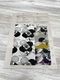 850415 Linen Linen Canvas Brush Flower[Textile / Fabric] VANCET Sub Photo