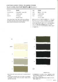 2540 Cotton Linen Drill Sun-dried With Washer Processing[Textile / Fabric] VANCET Sub Photo