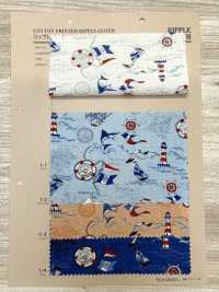 82160 SEVENBERRY® Ripple Cross The Sea Is A Man's Romance Sea Motif[Textile / Fabric] VANCET Sub Photo
