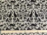 850376 Linen Linen Canvas Natural Animal Rabbit Garden[Textile / Fabric] VANCET Sub Photo
