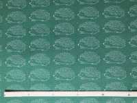 850378 Linen Linen Canvas Natural Print Hedgehog[Textile / Fabric] VANCET Sub Photo