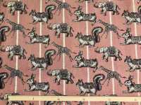 850386 Linen Linen Canvas Animal Land Merry-go-round[Textile / Fabric] VANCET Sub Photo